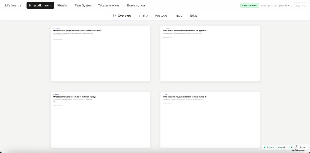 Foundation Inner Alignment app overview